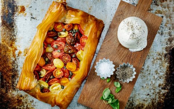 Burrata à la pâte Filo