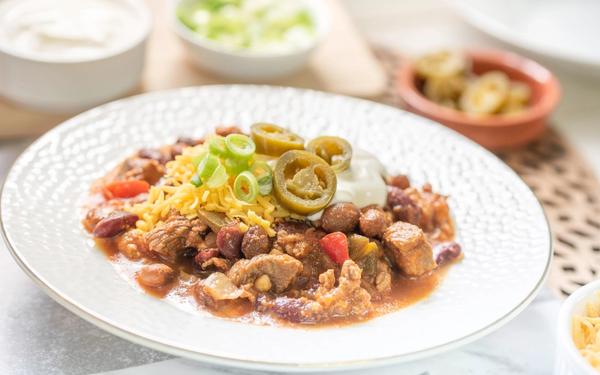 Chili épicé façon mexicaine avec trois viandes