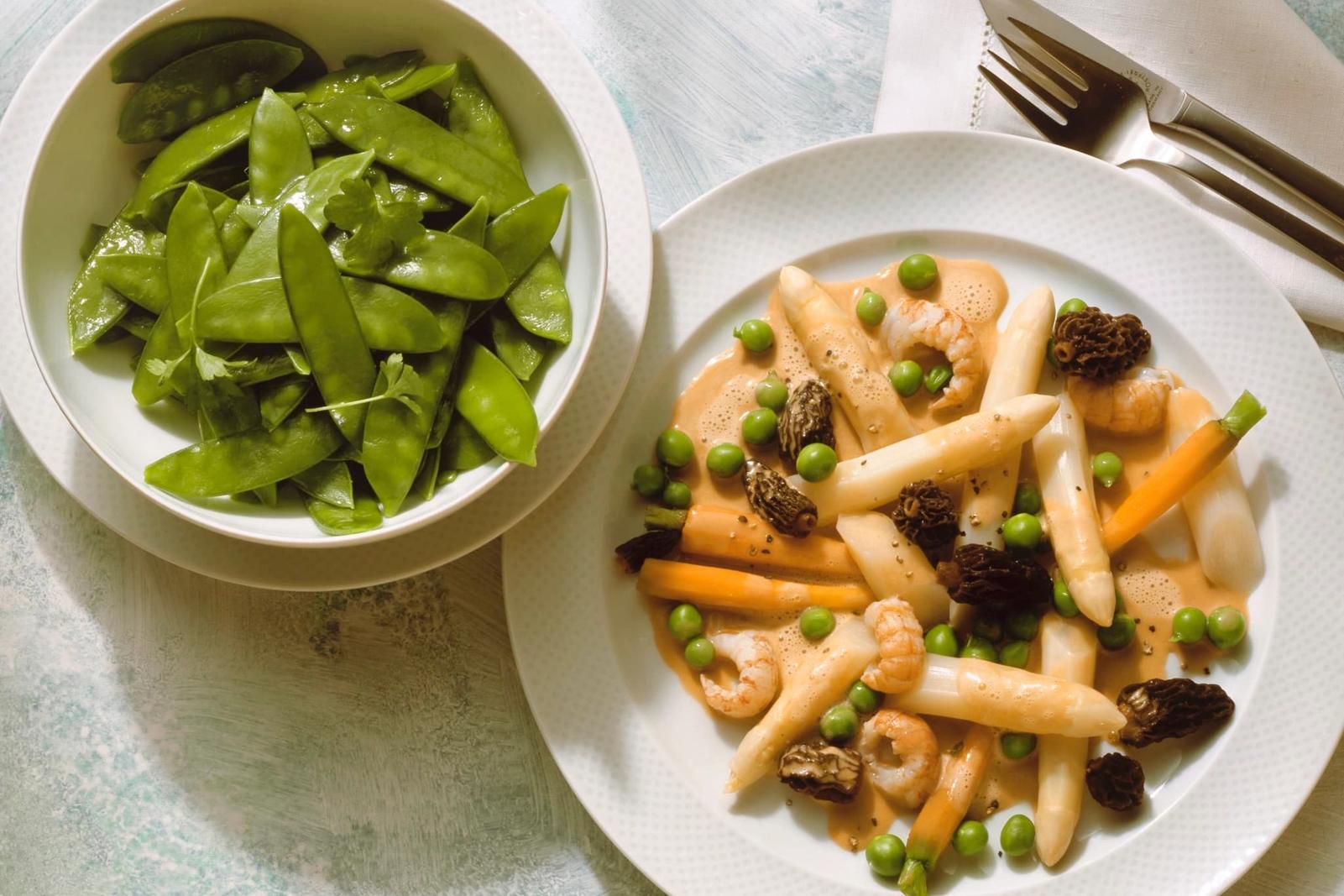 Pot-au-feu de Leipzig et petits pois sucrés