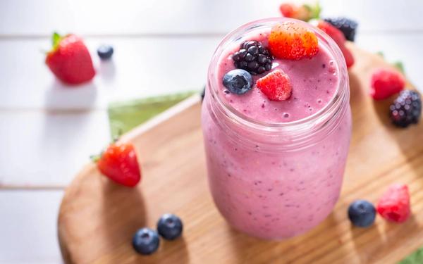 Recette smoothie framboise fraise
