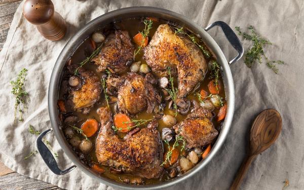 Recette coq au vin façon grand-mère