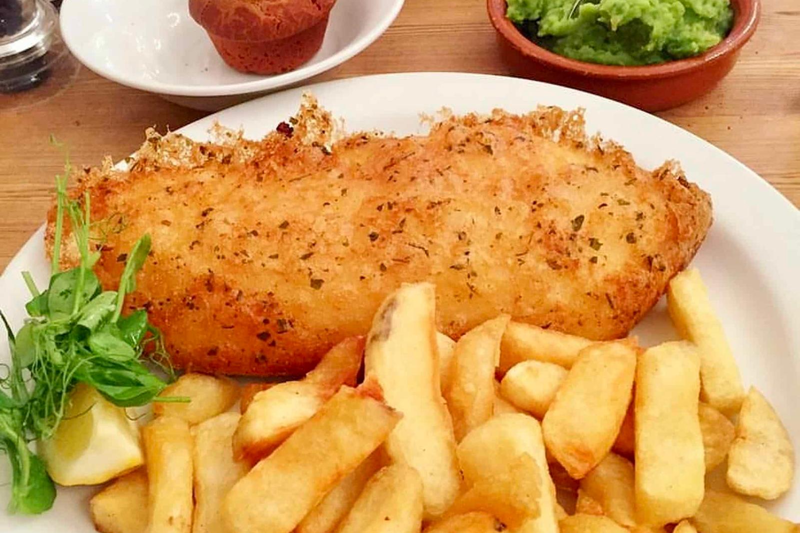 Fish and chips sans gluten