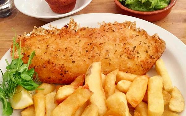 Fish and chips sans gluten