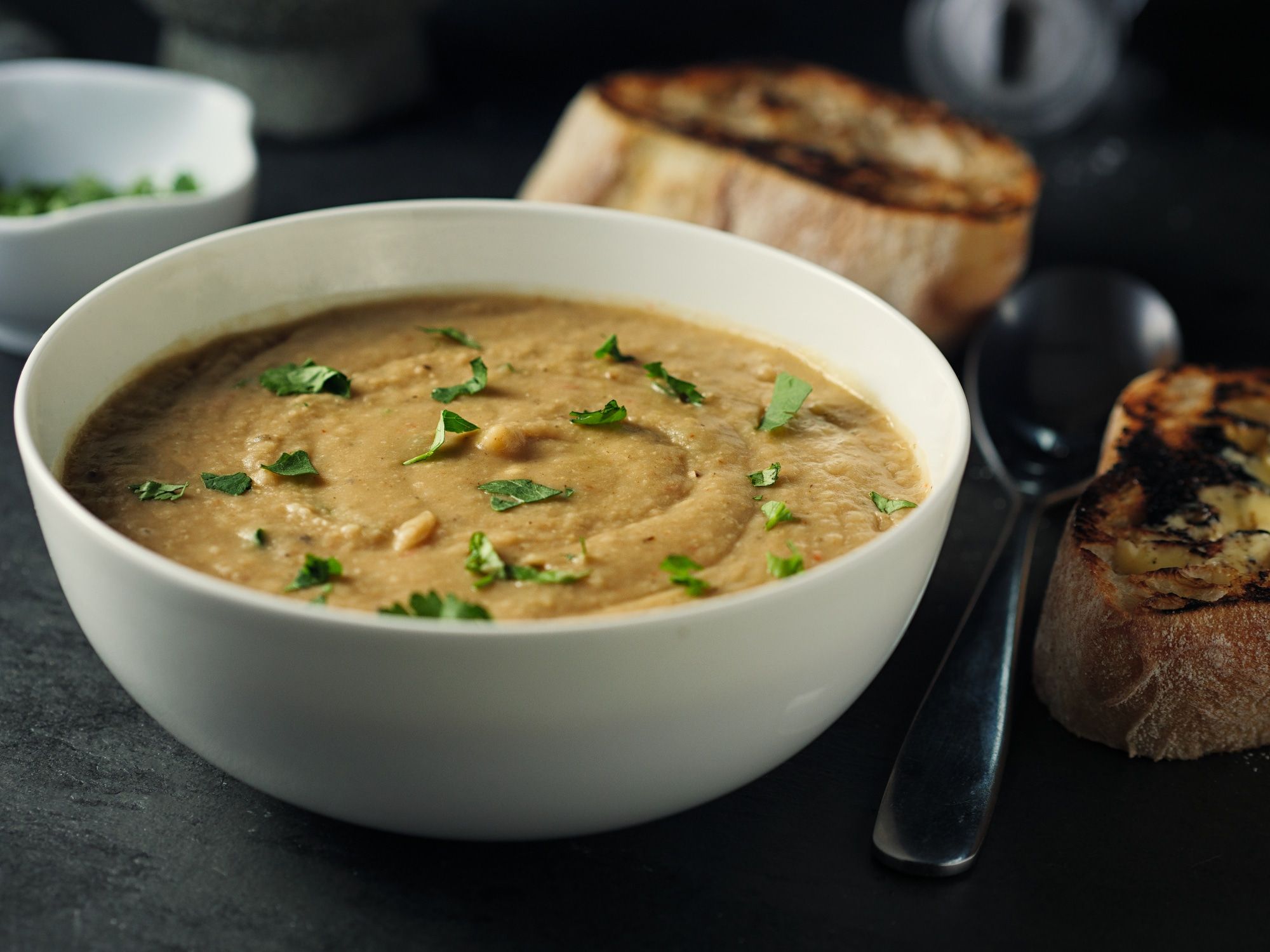 Soupe de lentilles pois chiches épicés