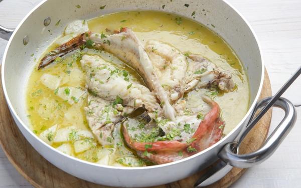Rascasse sauce au citron avec pommes de terre