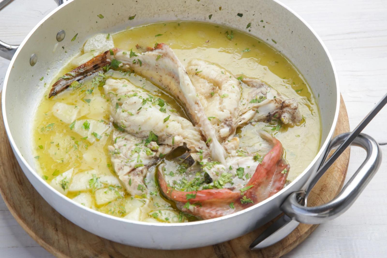 Rascasse sauce au citron avec pommes de terre