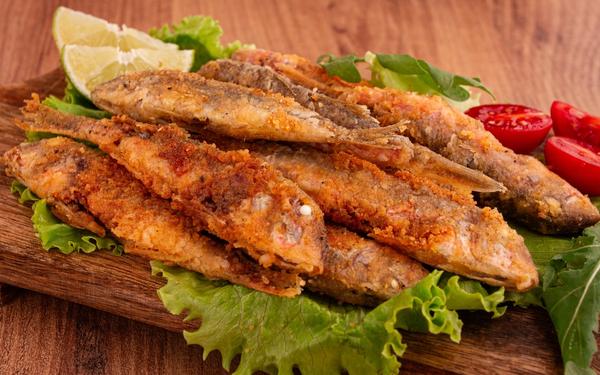 Mulet rouge frit