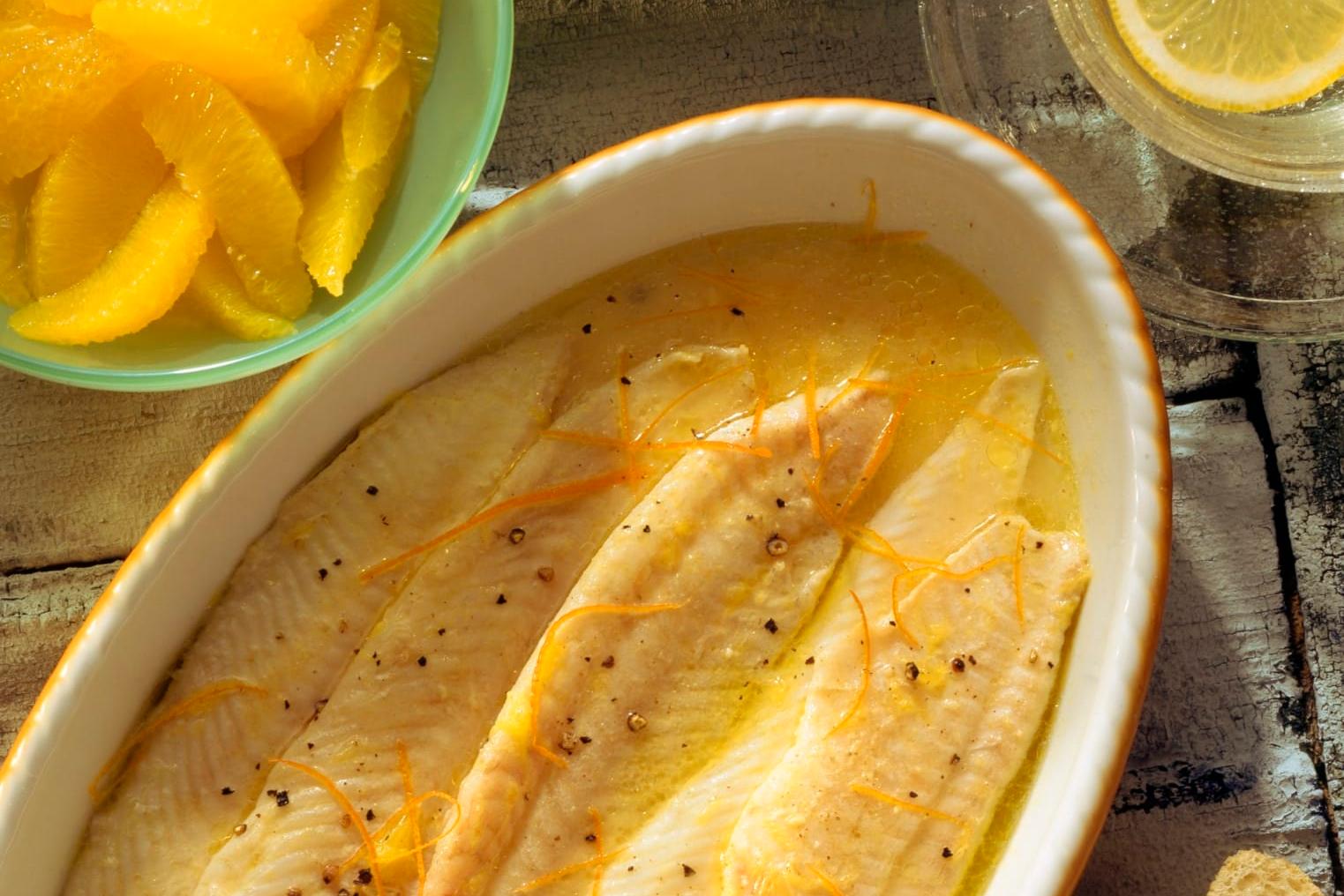 Filet de sole, sauce à l’orange