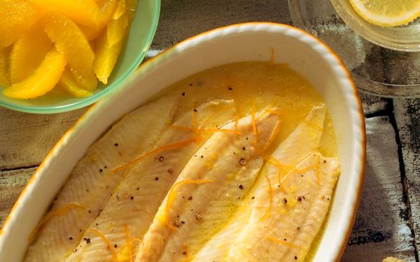 Filet de sole, sauce à l’orange