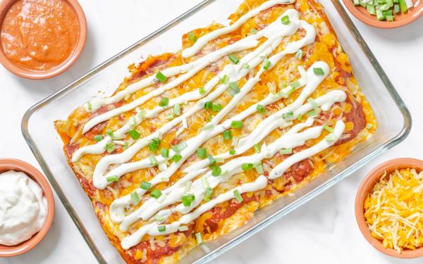 Enchiladas de bœuf haché au cheddar (régime keto)