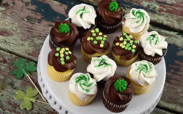 Cupcakes de la Saint-Patrick
