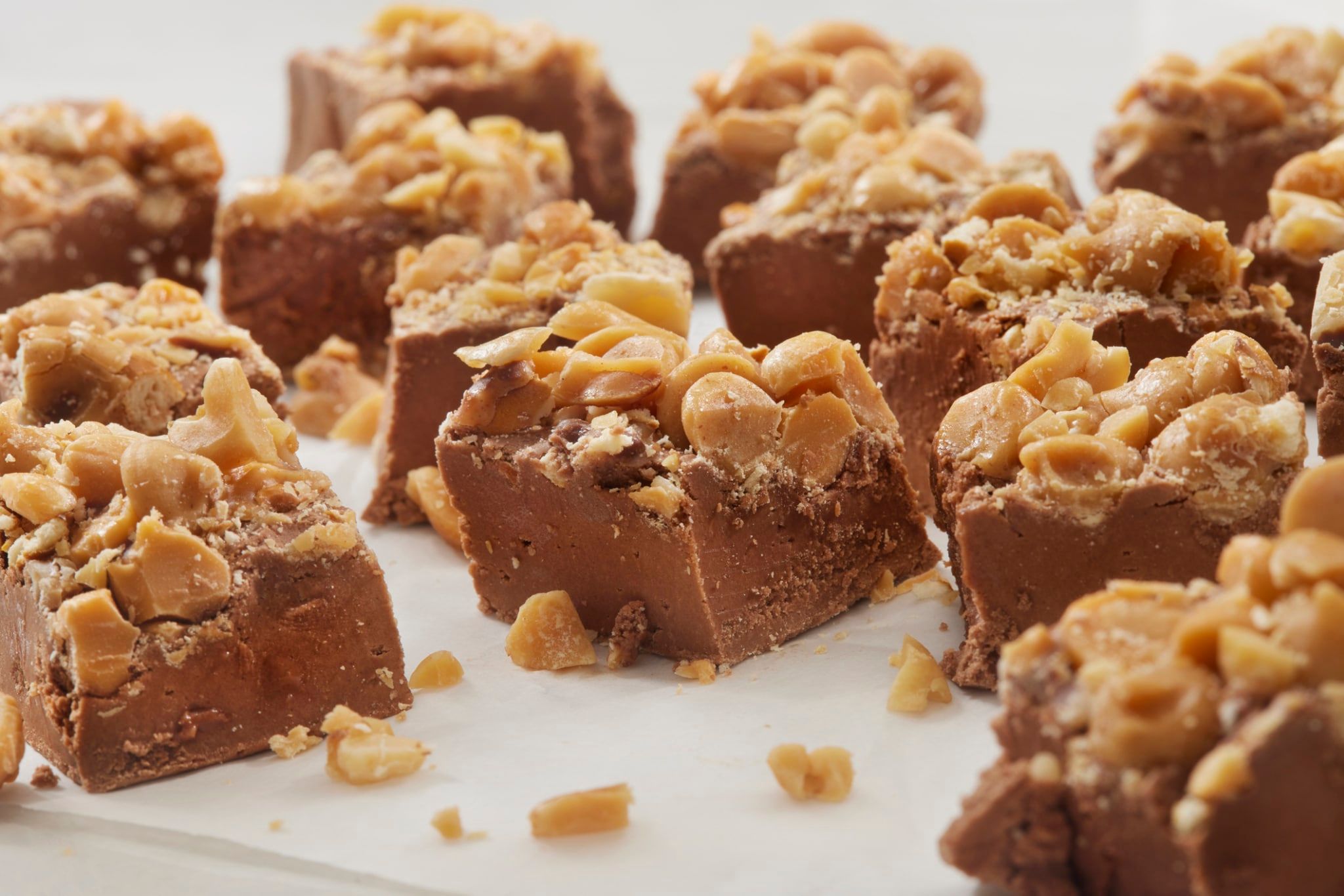 Fudge au chocolat et aux cacahuètes