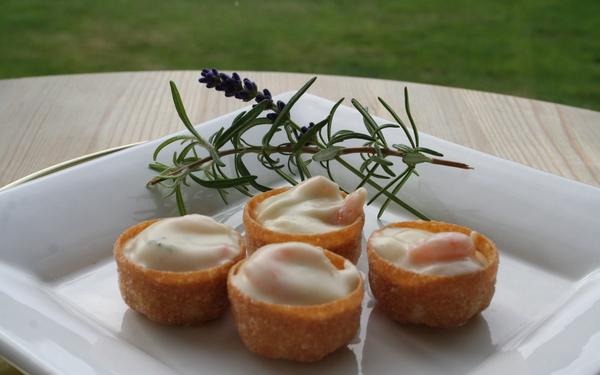 Croustade aux crevettes