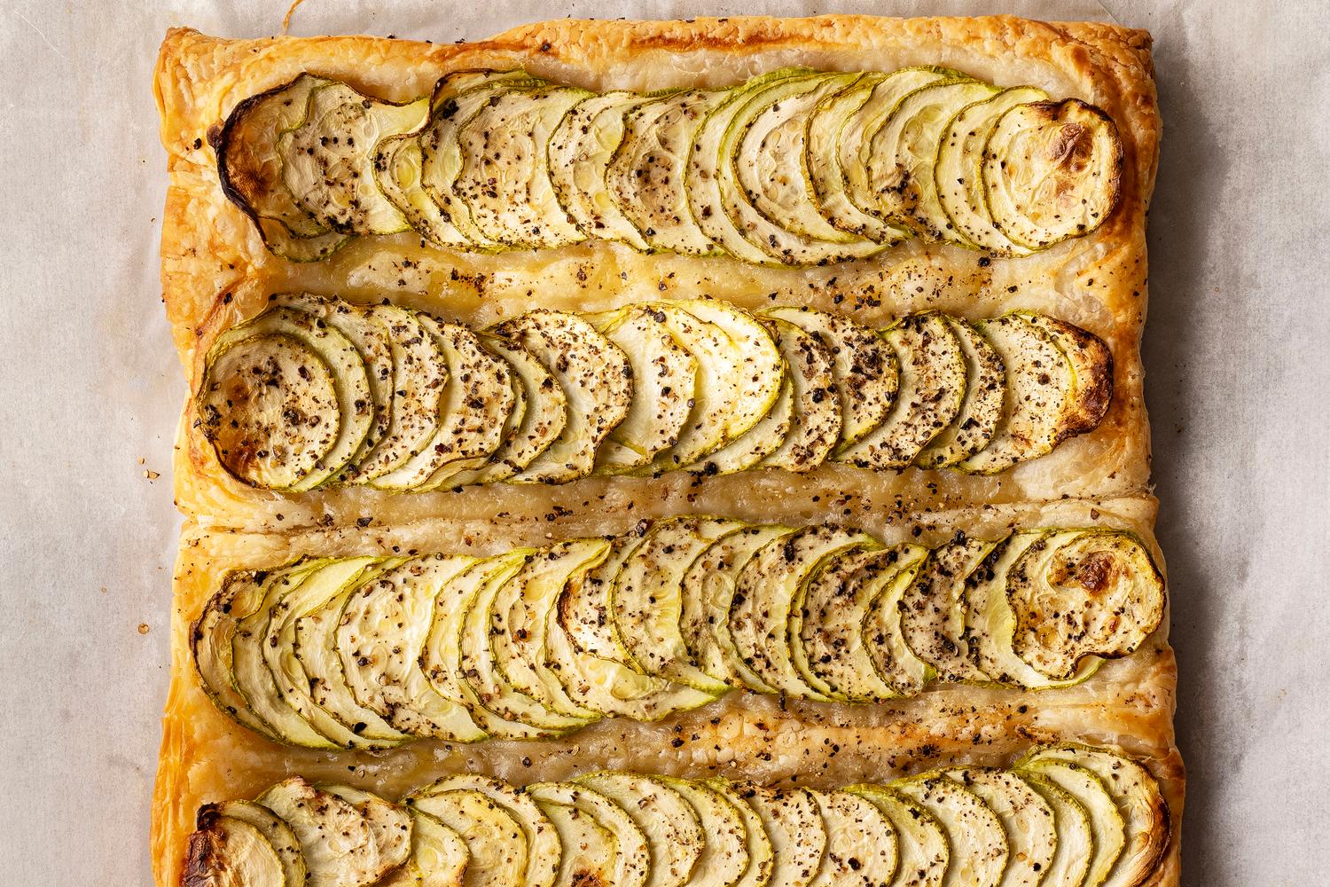 Tarte fine courgettes