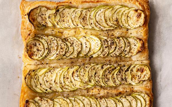 Tarte fine courgettes