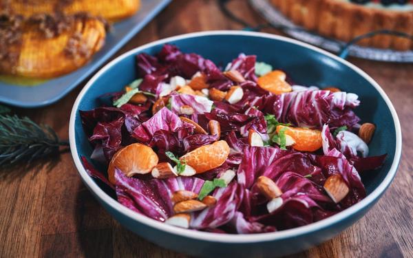 Salade de chicorée aux mandarines