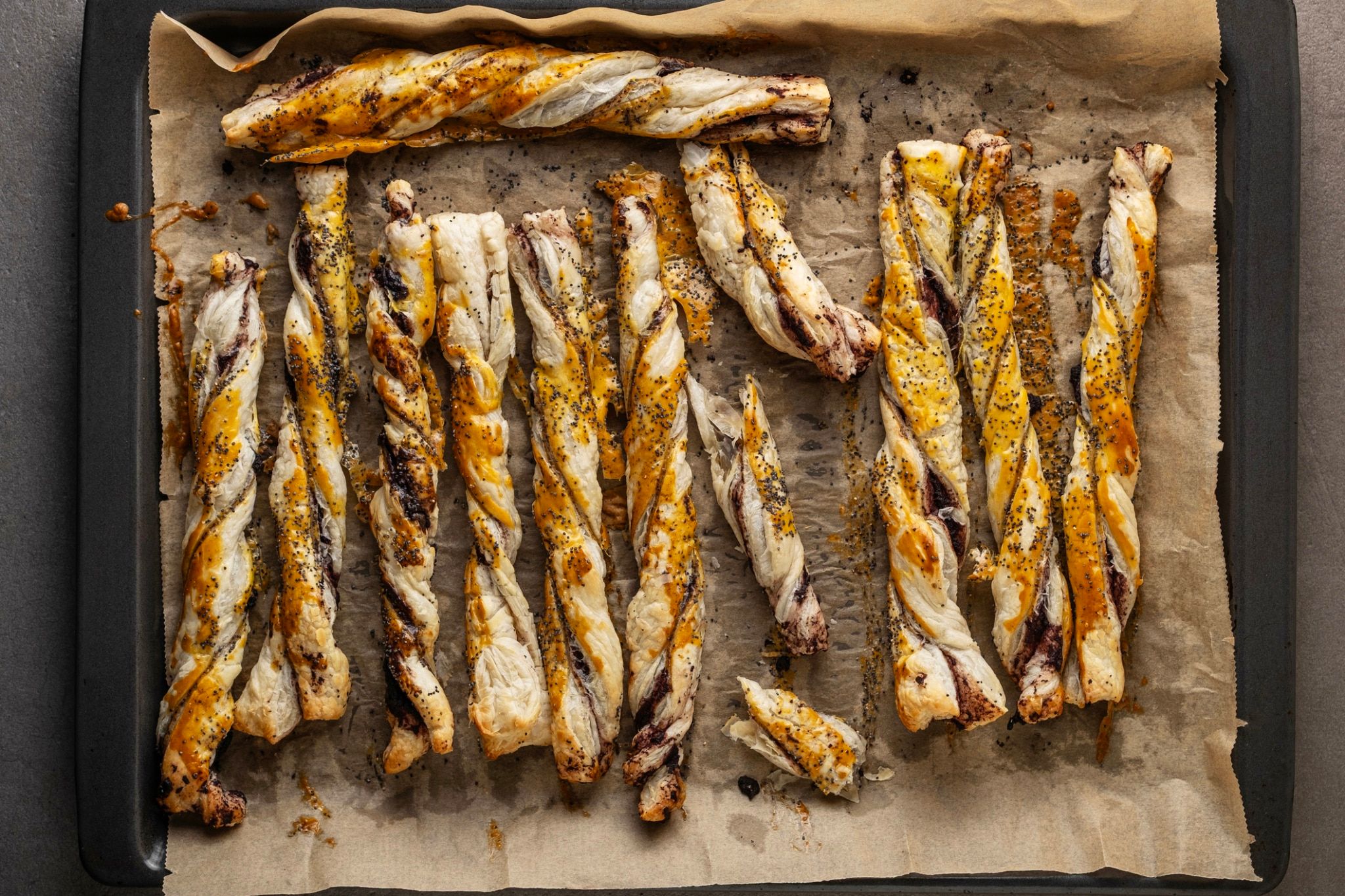 Bâtonnets de pâte feuilletée aux olives