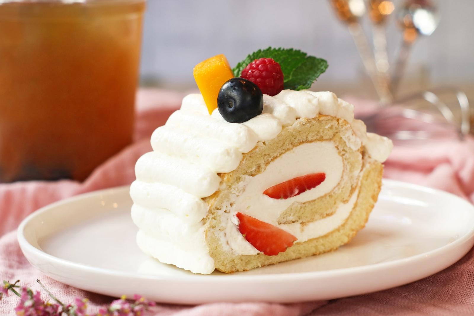 Gâteau suisse à la crème à la vanille