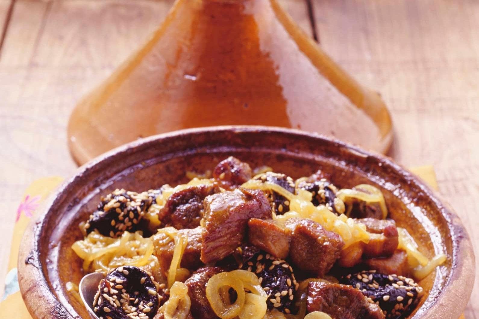 Tajine d'agneau aux pruneaux