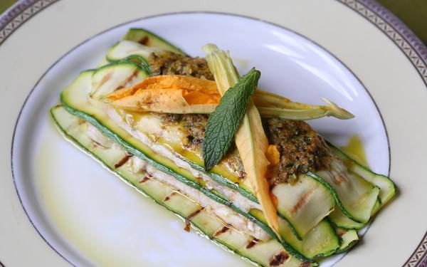 Parmigiana de courgettes et de poisson