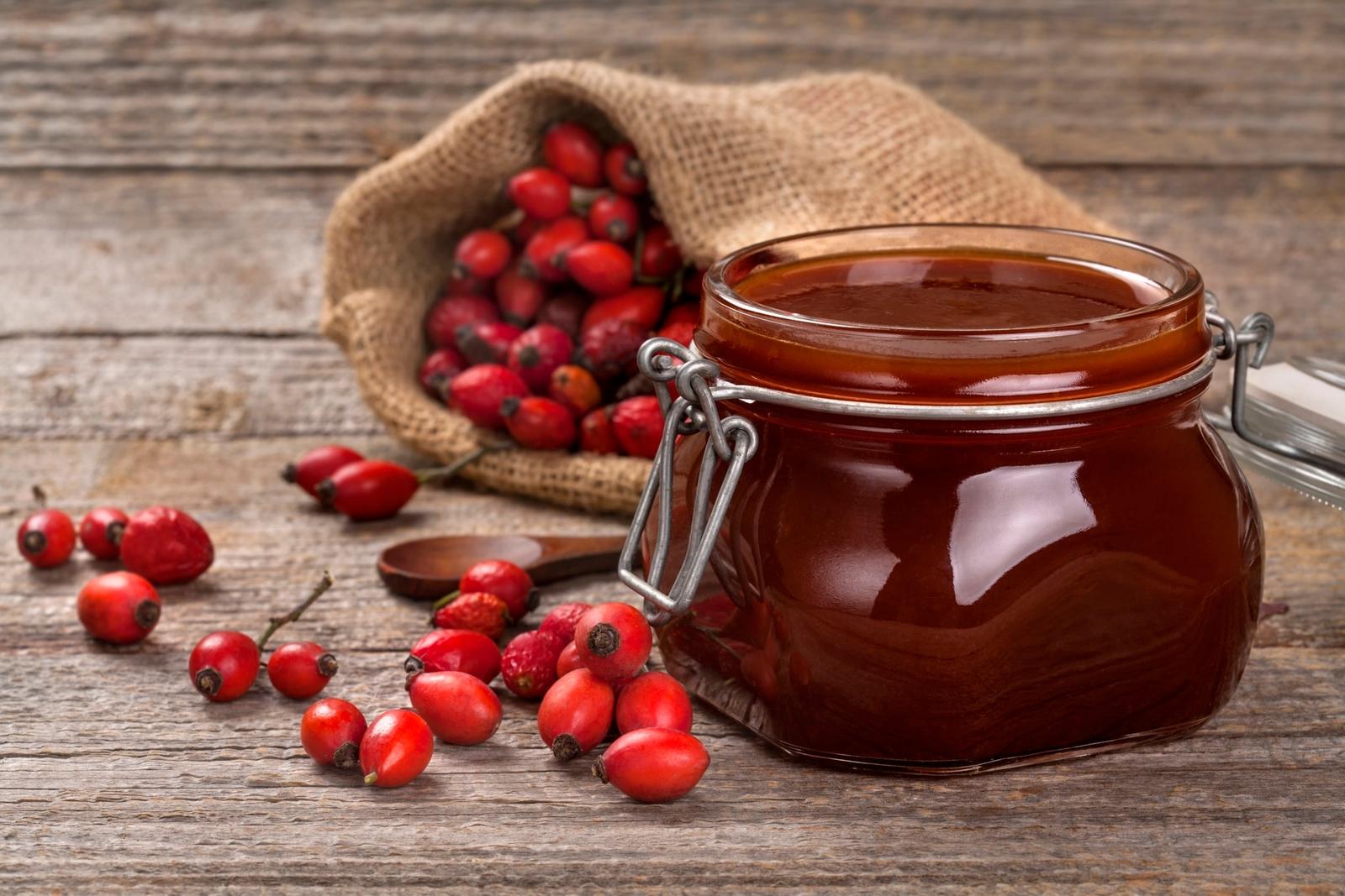 Confiture de cynorrhodon (églantier)