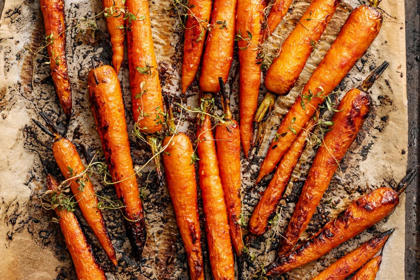 Recette carottes rôties au four