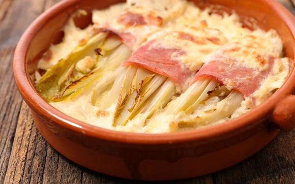 Endives au jambon béchamel au four