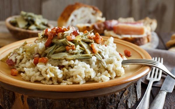 Risotto aux artichauts et lardons