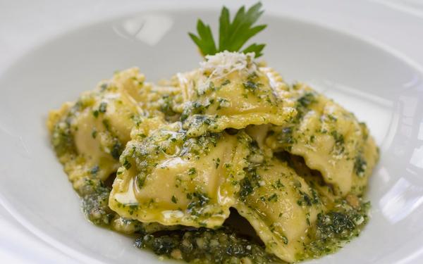Recette raviolis au fromage et pesto