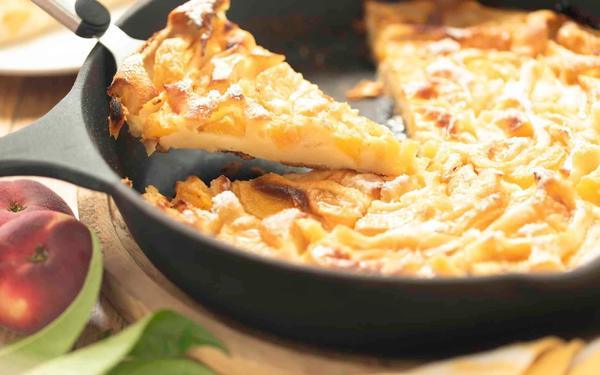 Clafoutis léger à la pêche