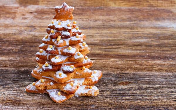Arbre de Noël en pain d'épices