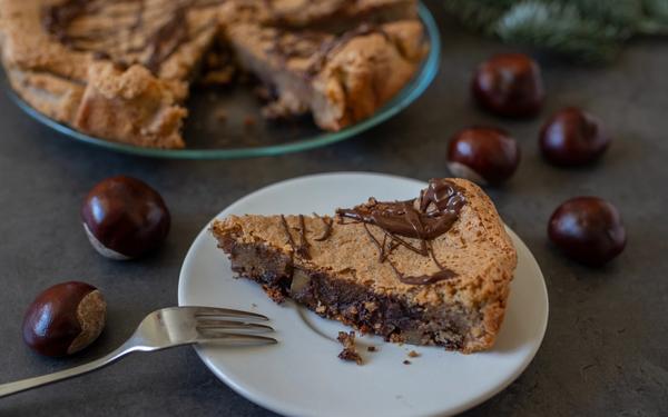 Tarte aux châtaignes au chocolat