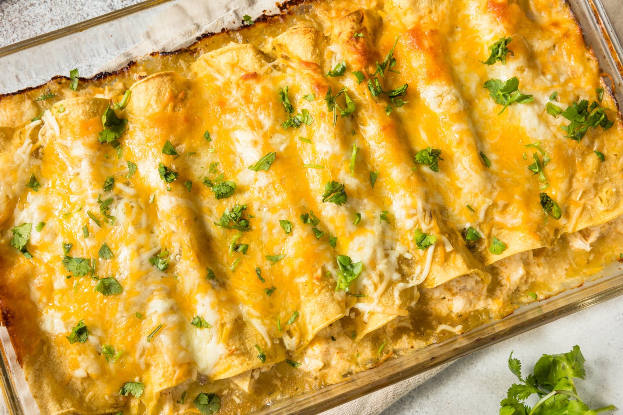 Enchiladas vertes mexicaines