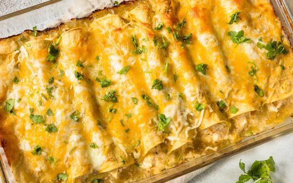 Enchiladas vertes mexicaines