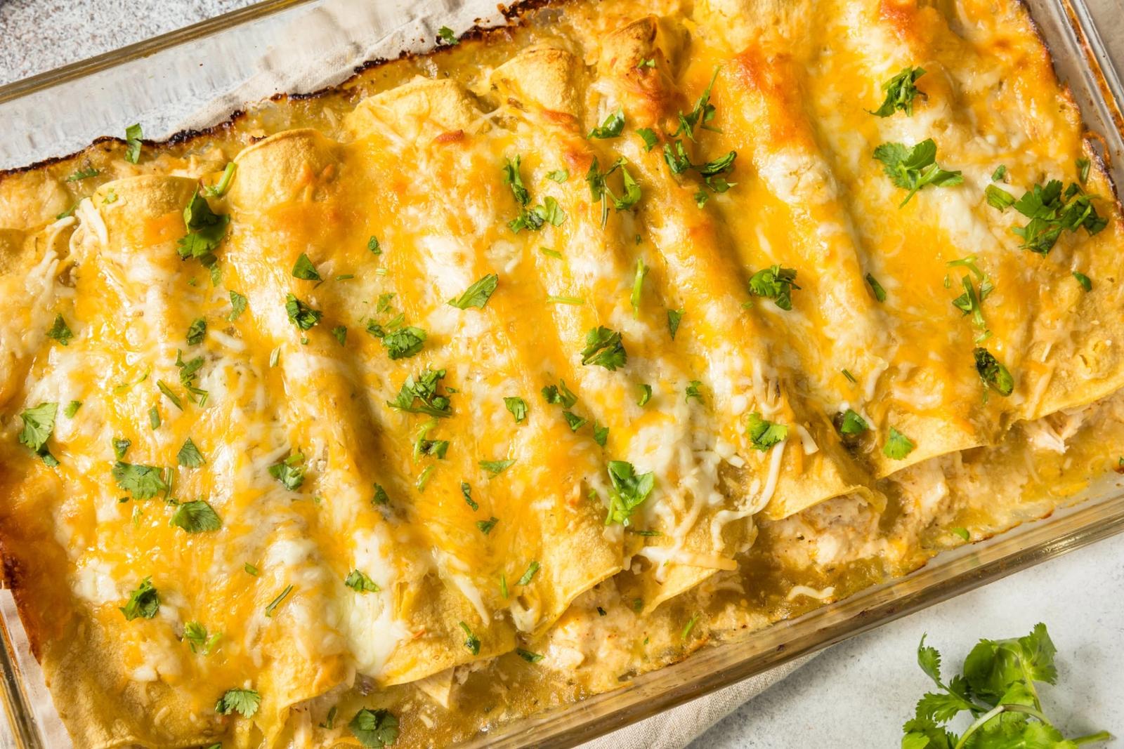 Enchiladas vertes mexicaines
