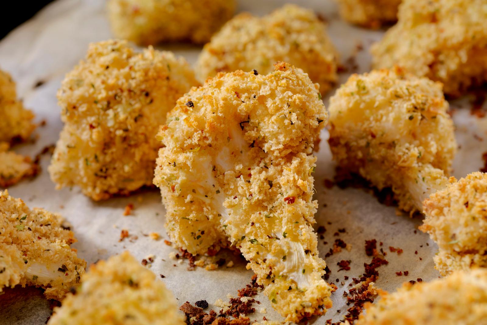 Chou-fleur en croûte d'herbe et parmesan