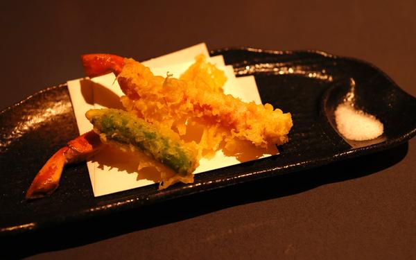 Tempura de crabe