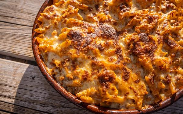 Gratin de penne au fromage