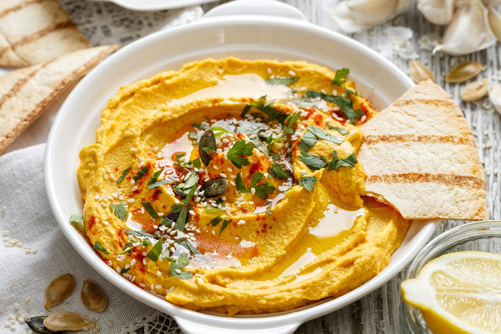 Houmous à la citrouille rôtie