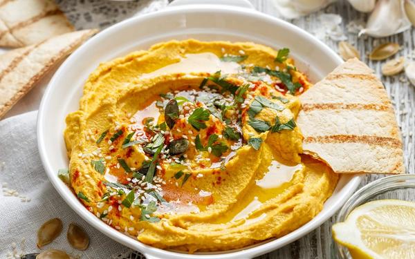 Houmous à la citrouille rôtie