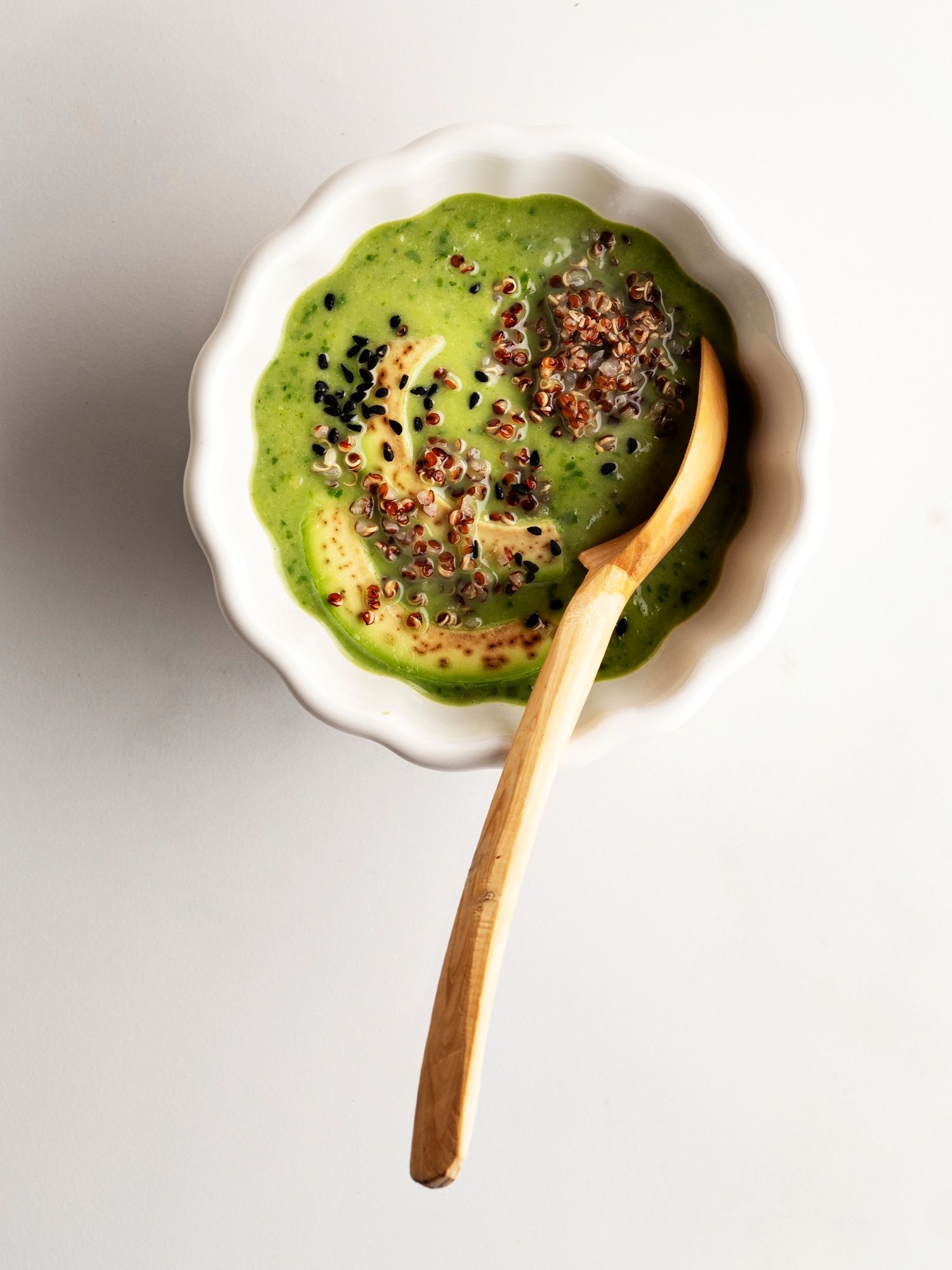 Recette soupe d'avocats et quinoa
