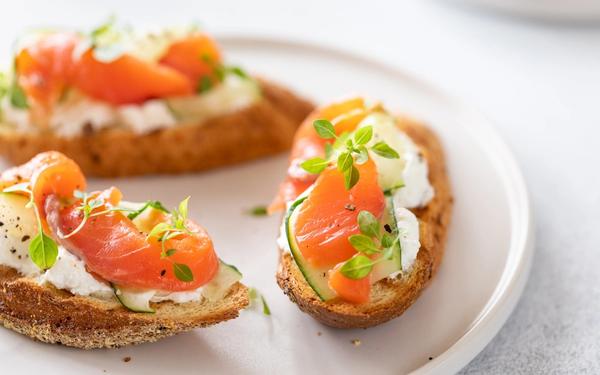 Recette bruschettas de saumon