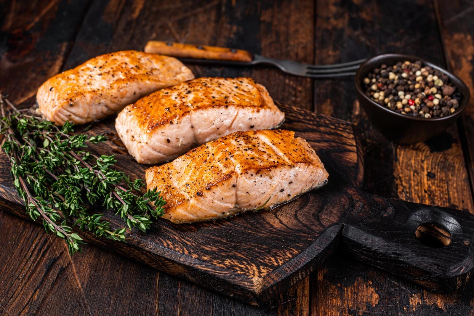 Recette filets de saumon grillé