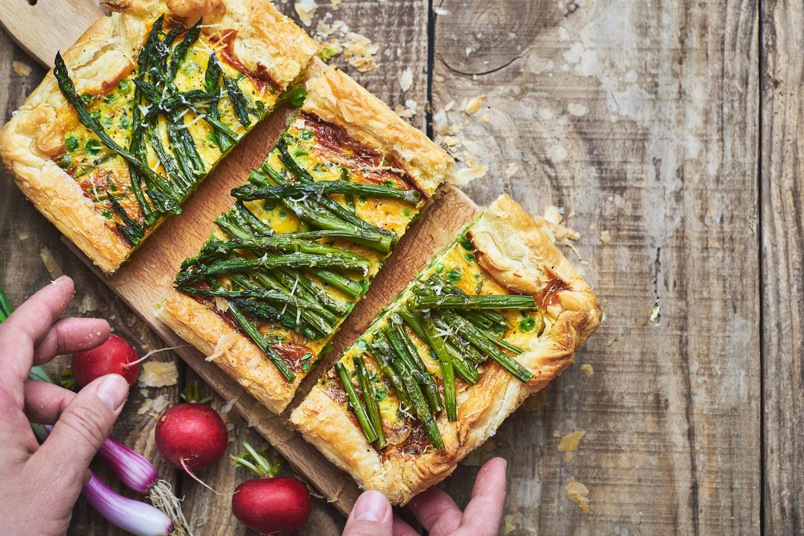 Quiche végétarienne aux asperges