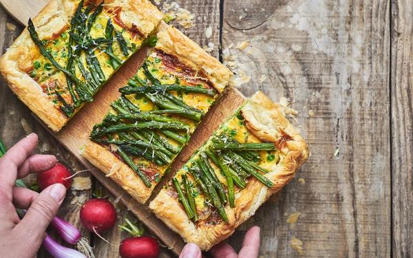 Quiche végétarienne aux asperges
