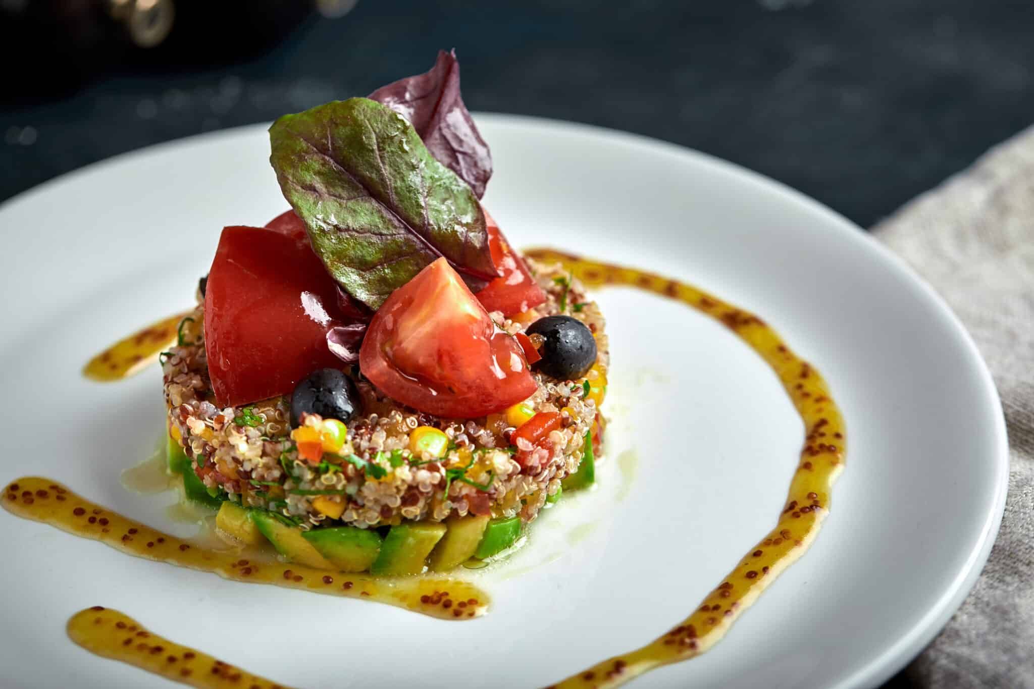 Recette pavé d'avocat tomate et quinoa