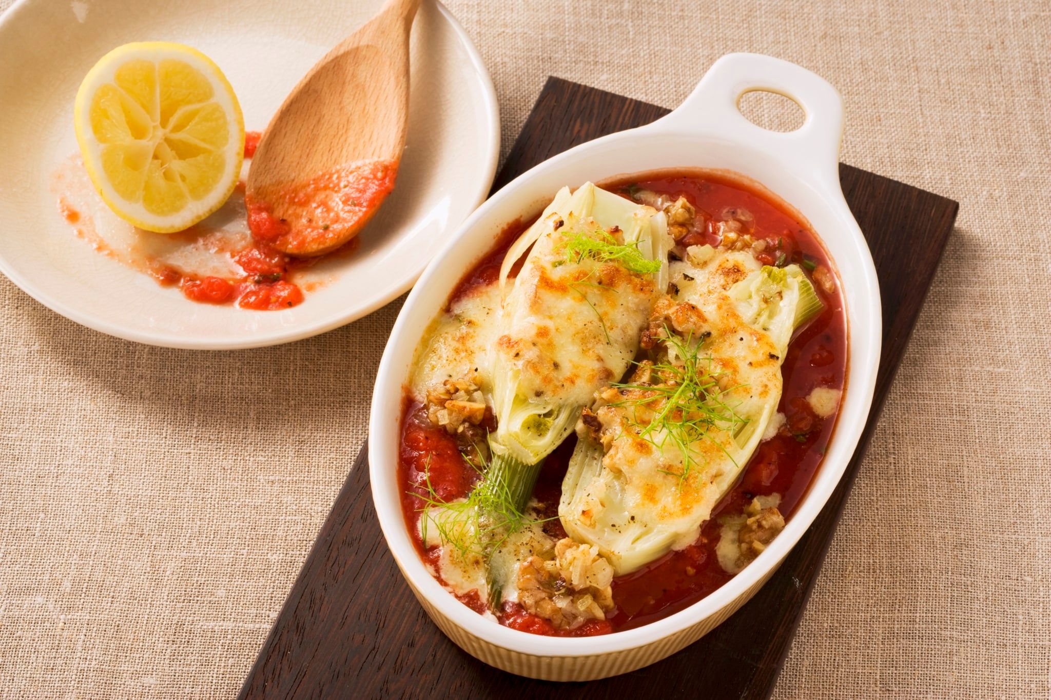 Gratin de fenouil en croûte de noix