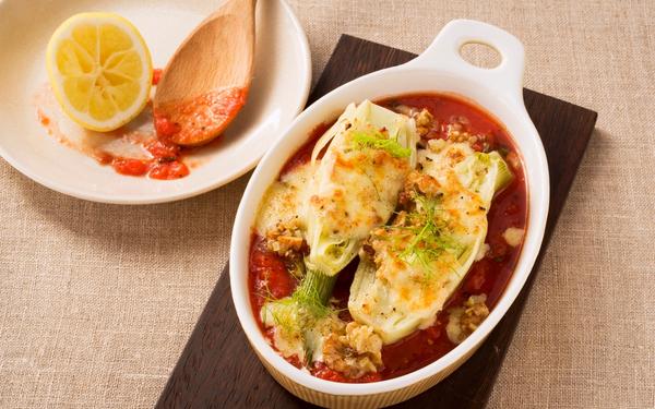 Gratin de fenouil en croûte de noix