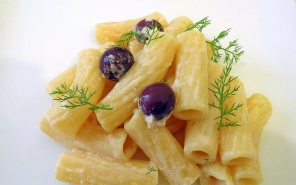 Rigatoni à la crème de thon
