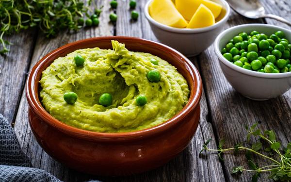Recette purée de pomme de terre aux petits pois